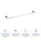 Kibi Blaze 24 inch Bathroom Towel Bar KBA1604CH - alternate 7